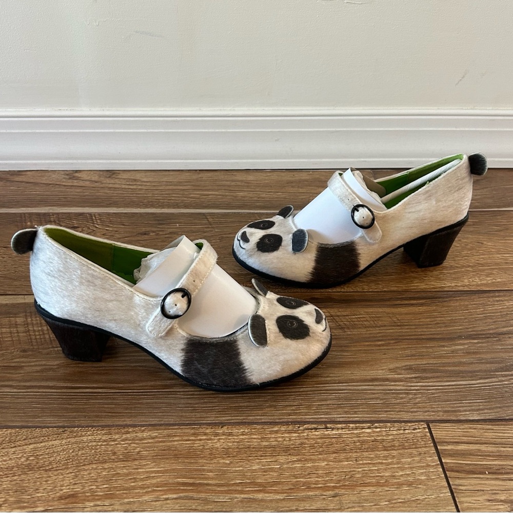 Hot Chocolate Design Panda Chocolaticas Mary Jane Heels Women's 7 New In Box - Picture 8 of 11